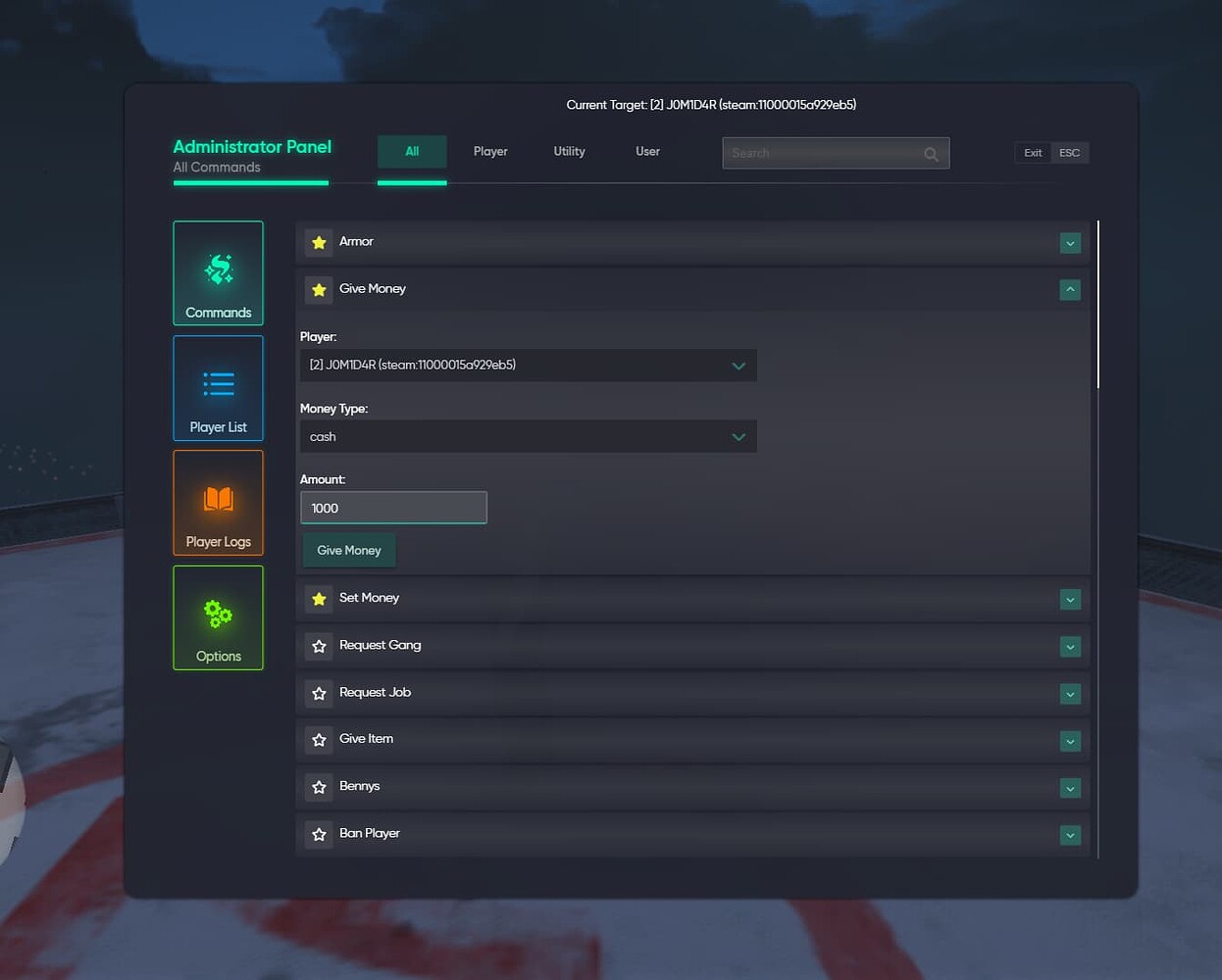 [Free] [QBCore] Jomidar-Admin Script Inspired UI - FiveM Releases - Cfx ...