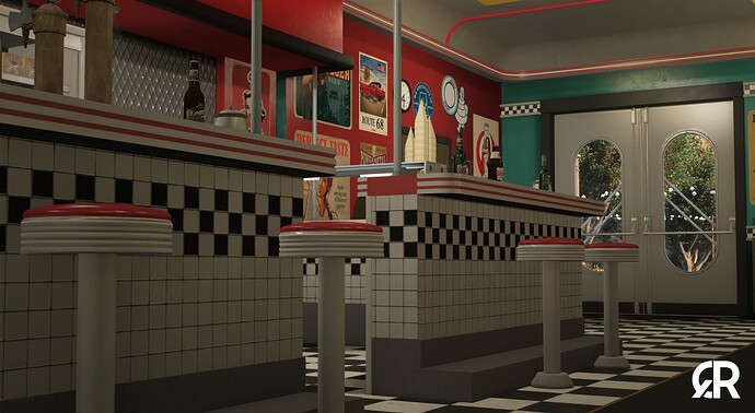 [MLO] [PAID] Hookies Diner MLO | 3x Location Bundle thumbnail 4
