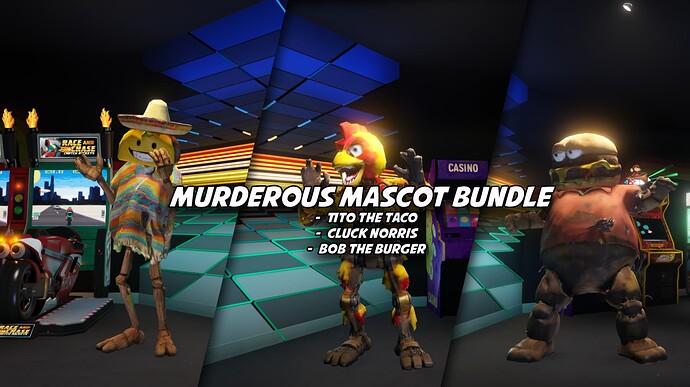Murderous Mascot Bundle - Addon Animatronic Horror Peds