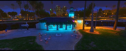 pond night