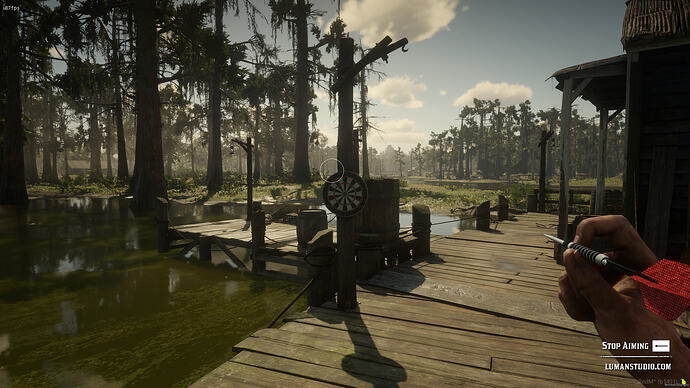 RedM darts first person swamp