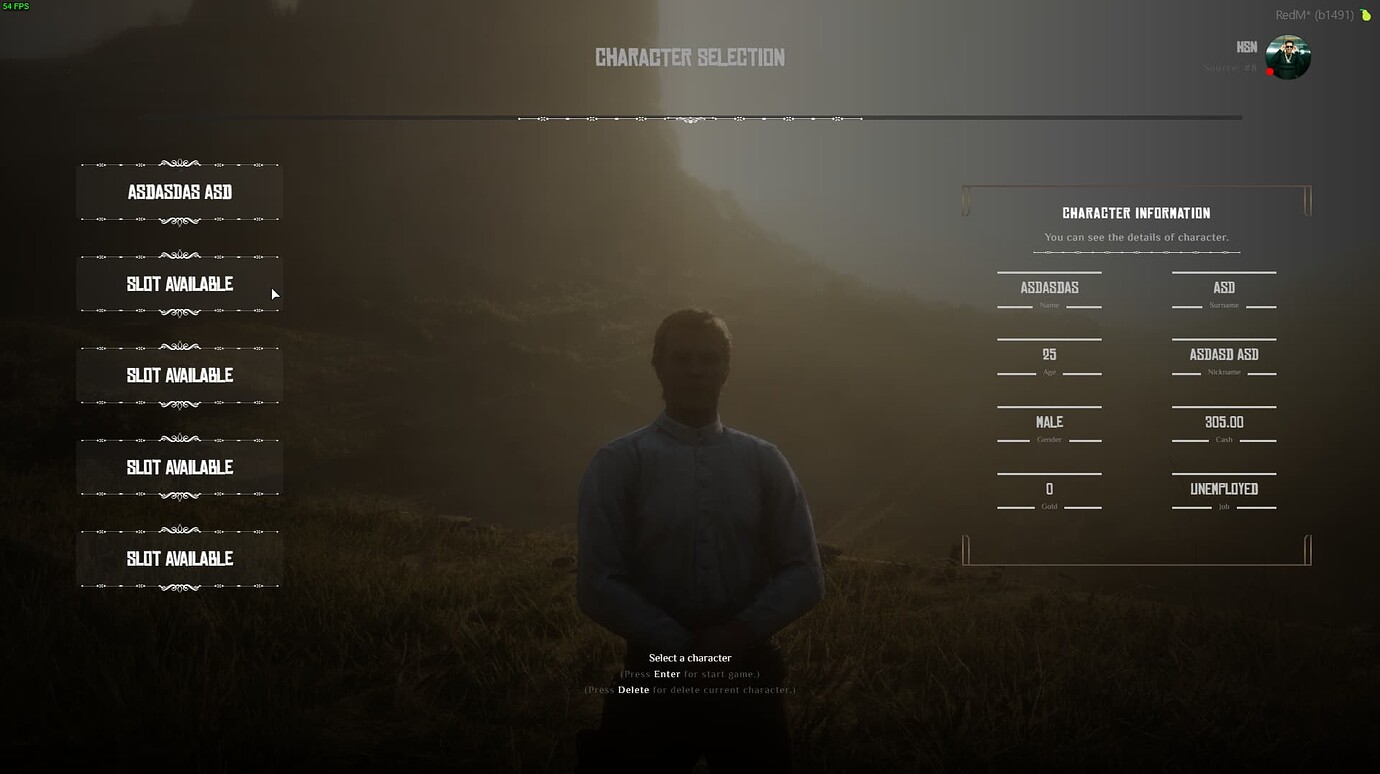 Code After S*x | Vorp Multicharacter | Character Selection [Updated ...