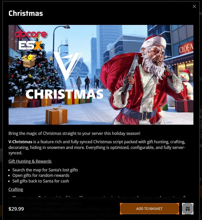 [QBCORE/ESX] V-Christmas | Most Advanced Christmas Script | Gift ...