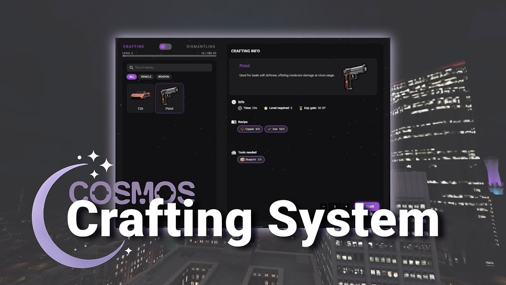 [ESX/QBCore/QBox/Ox]制作系统-FiveM插件网