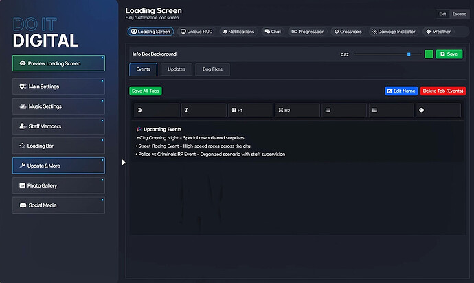 Loading Screen With Live Editor Fully Customizable [Standalone][PAID] thumbnail 5