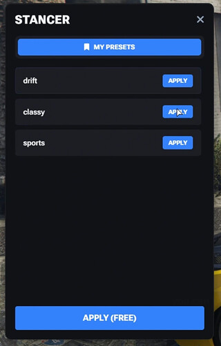 [Release] [ESX]/[QB] Wheels Stancer Script - Stance ANY Vehicle RealTime & Full Customization 3
