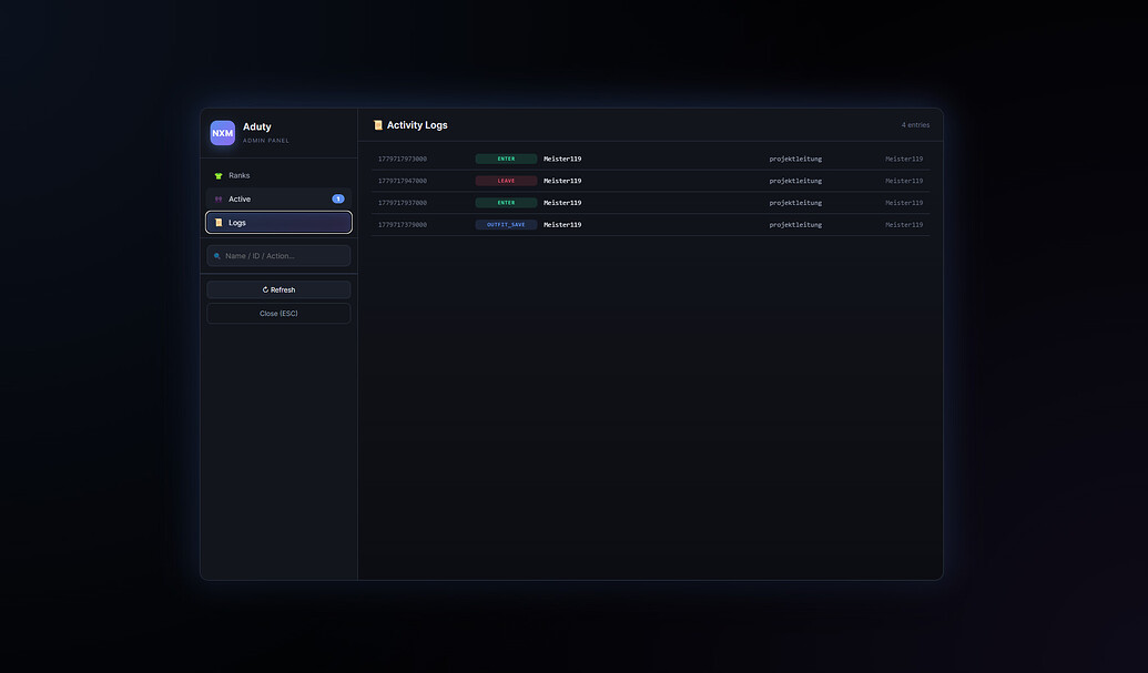 🛡️ [FREE] NXM Aduty The admin-duty script you’ll actually enjoy using