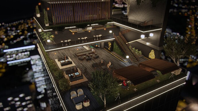 [BUSINESS][MLO]Skyline Reverie MLO Rooftop Lounge Bar with Script thumbnail 6