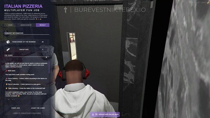 🍕 [Standalone][ESX][QBCore] Multiplayer pizzeria job | Pizza job delivery | UI | Burevestnik thumbnail 8