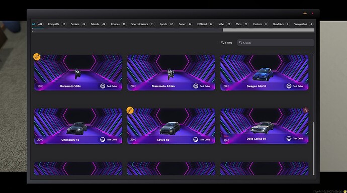 cataloque dark mode
