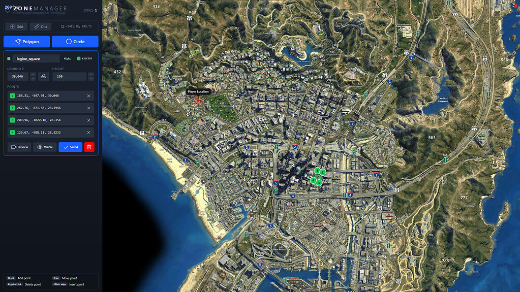 ZoneManager-一个多区域创建和管理资源。-FiveM插件网
