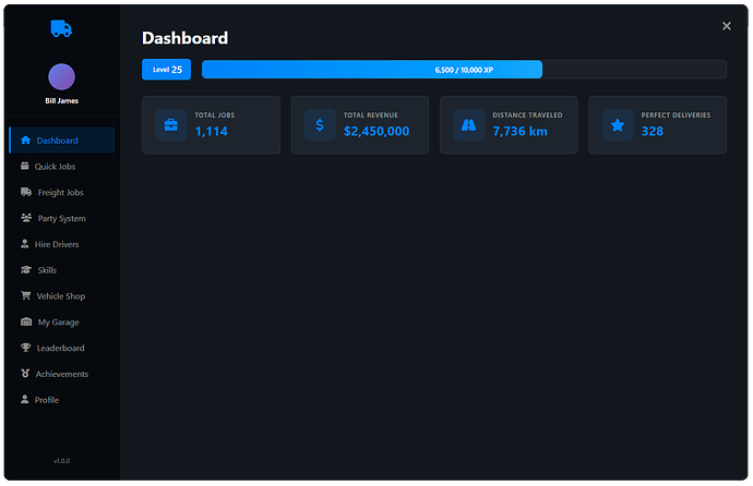 [PAID] Ultimate Trucker Simulator - FiveM Script | ESX & QBCore | Party System + NPC Drivers thumbnail 11