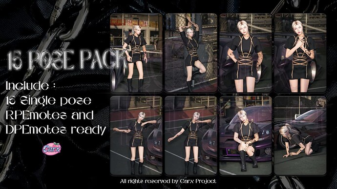 [PAID] 15 Pose Pack - Cute & Sexy Style | [FiveM Ready | RPEmotes & DPEmotes Supported] thumbnail 2