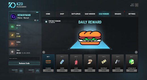 [PAID] [ESX/QB/QBX/STANDALONE] kzo_pausemenu | Donate Shop, BattlePass, DailyReward, Case Opening, GiftCode,... All In One | Advanced PauseMenu | 5 in 1 thumbnail 7