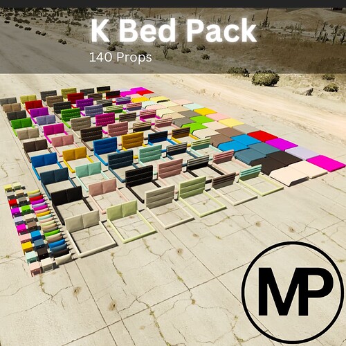 [UPDATED] King Size Bed Pack | 140 Props thumbnail 4