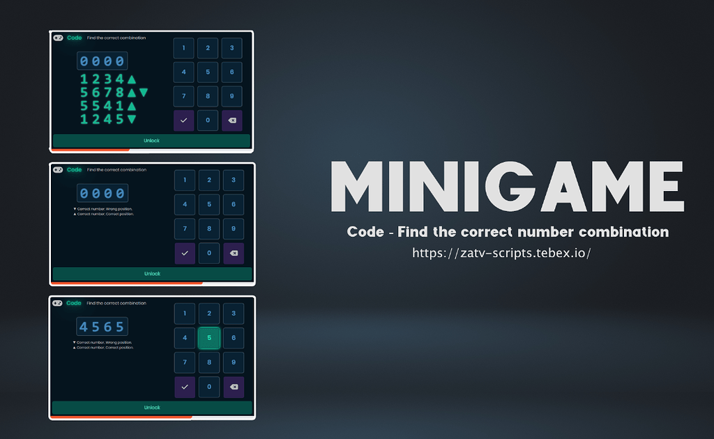 [STANDALONE] HACKING MINIGAME - Guess the correct code number ...