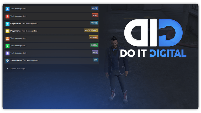 Advanced Chat System | 9 Themes | Live Editor | RP Ready [ESX/QBcore/Standalone] [PAID] thumbnail 11