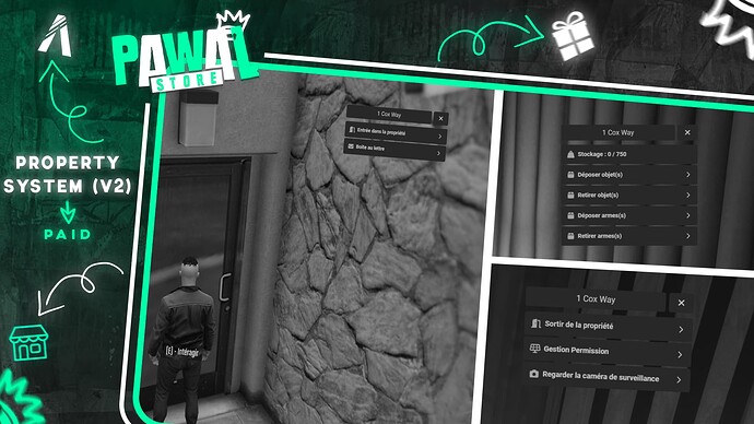 [PAID] 🏡 Property System V2 (Ox libs | Compatible ESX, QBcore and OXcore) Thumbnail