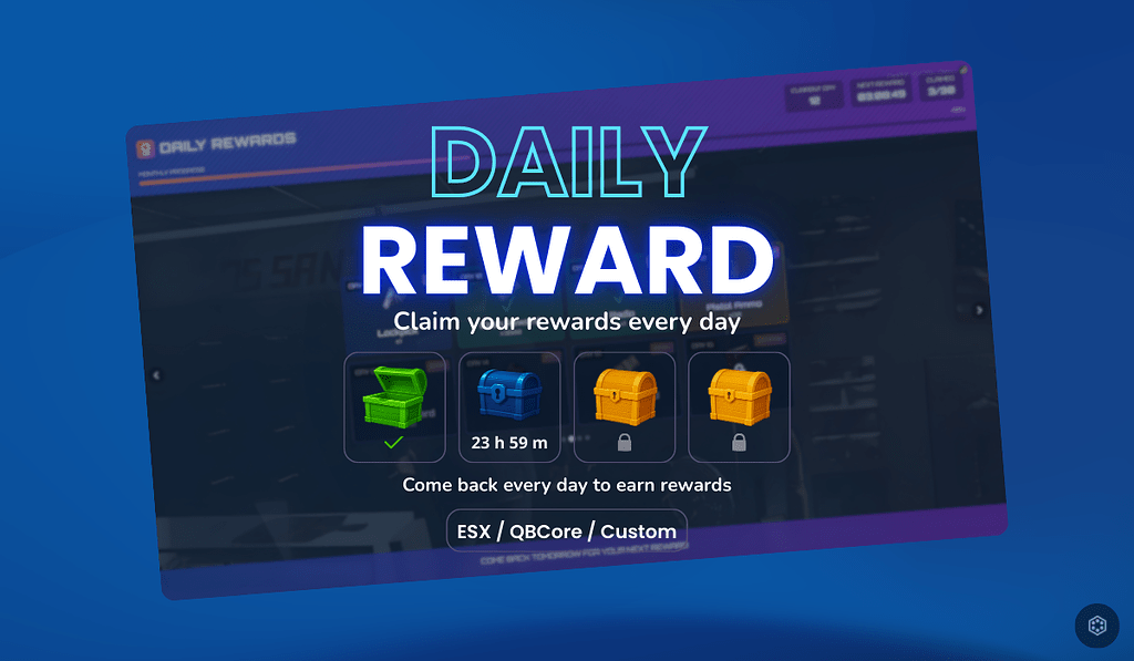 Daily Reward System [ESX/QB/Custom] - FiveM Releases - Cfx.re Community