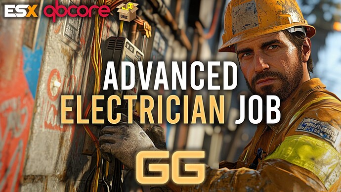 Advanced Electrician Job | 4-in-1 Job | QBCore ESX QBOX | 2025  Thumbnail