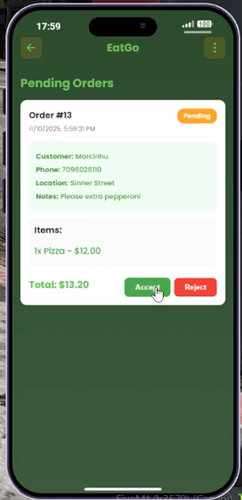 EatGo - Food Delivery App with Tips & Restaurant Management | LB-PHONE thumbnail 5