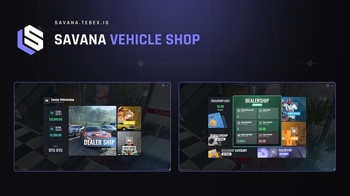 [SAVANA] Vehicle Shop [QB/ESX/QBOX] thumbnail 2