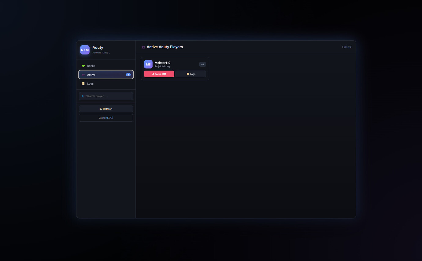 🛡️ [FREE] NXM Aduty The admin-duty script you’ll actually enjoy using