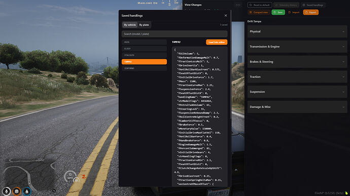 Handling Editor | Live In-Game Vehicle Handling | No Restart Needed 7