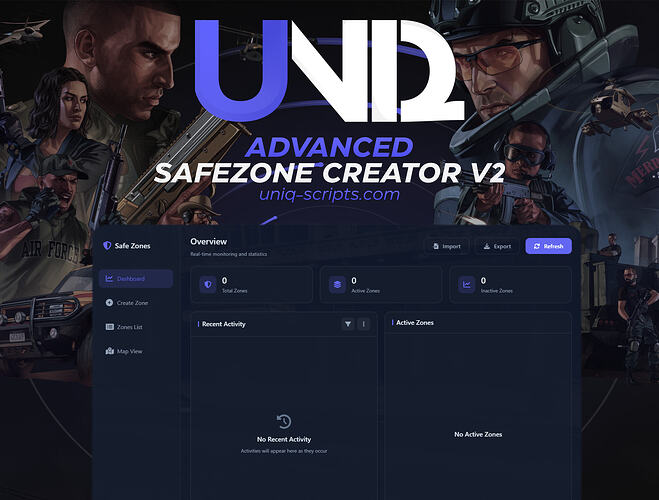 ADVANCED SAFEZONE CREATOR V2 [ESX/QBCORE/QBOX]