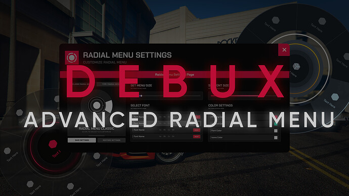 [ESX/QB] Advanced Radial Menu (2 Styles, Full Customizable) Thumbnail