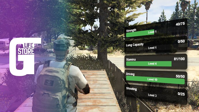 [ESX/QB/QBOX] GYM and Skills progression Thumbnail