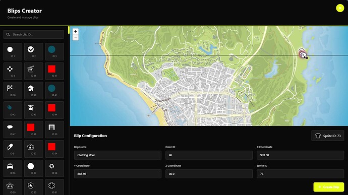 Blips Creator | Easy to use | DH Studios - FiveM Releases - Cfx Forum
