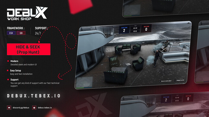[ESX/QB] Hide and Seek (Prop Hunt) Thumbnail