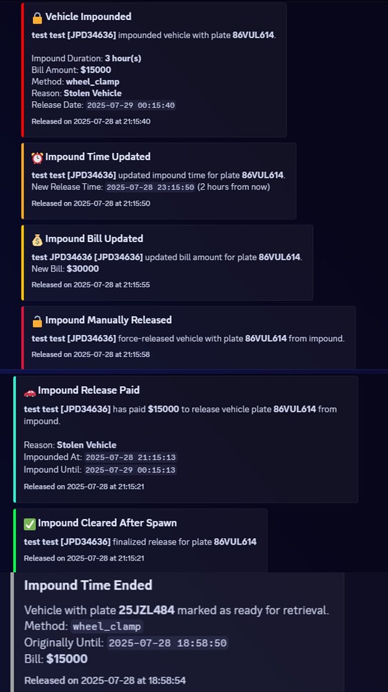 [Qbcore] Advanced Impound System - FiveM Releases - Cfx Forum