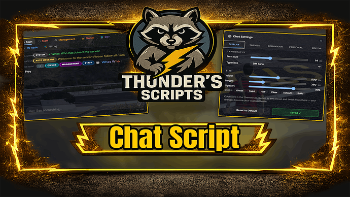 [PAID] Chat Script (Role Tags, Name Perk Effects, Private Channels ...