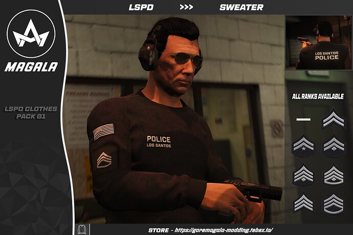 LSPD - Clothes Pack - Male/Female thumbnail 3