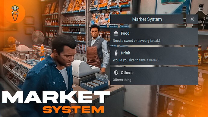 [ESX/QB-Core] Market System - [OX] Thumbnail