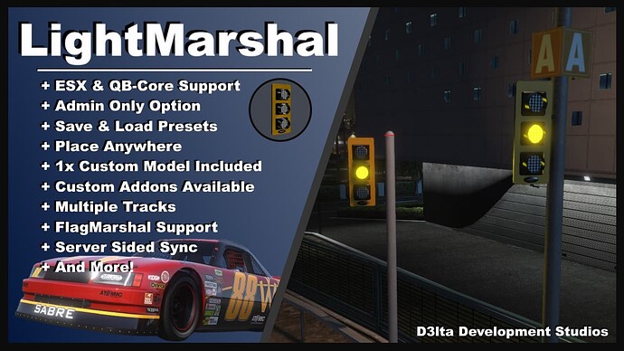 [D3lta Development Studios] LightMarshal | Race Lamp Script + Custom Model Thumbnail