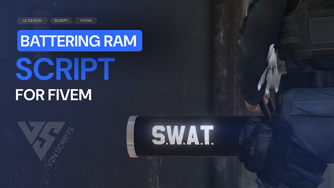 VZN Battering Ram | [ESX/QB/Custom] (ox_doorlock/rcore_doorlock support) Thumbnail