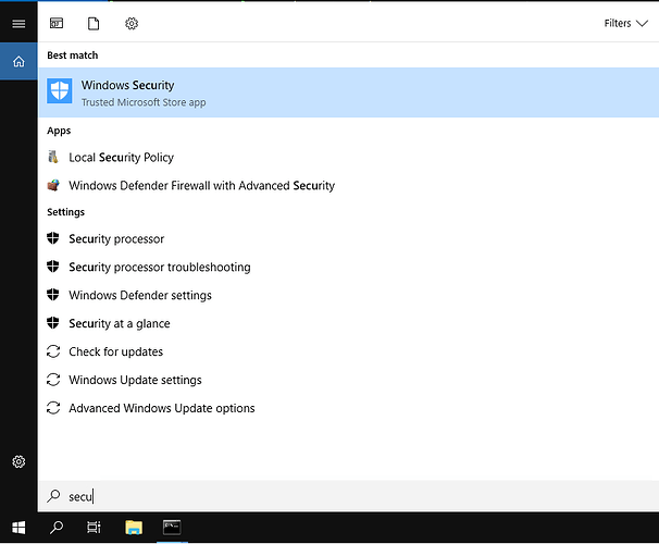 Step 1: Open Windows Security