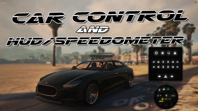 [STANDALONE ] -  Platy Car Control & Driver HUD for FiveM Thumbnail