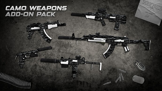 Camo Weapons Add-on Pack Thumbnail