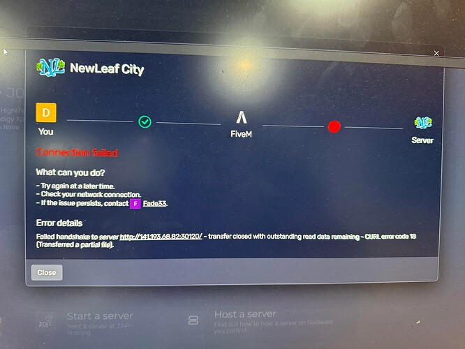 Cant get into server - FiveM Client Support - Cfx Forum
