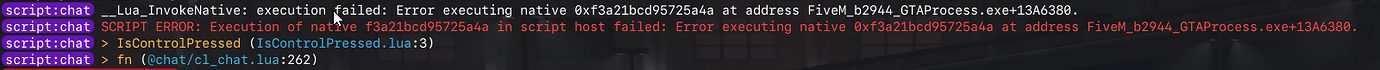 LUA Invoke Native Error - Discussion - Cfx.re Community