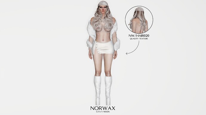 [PAID] Sierra Wavy Hairstyle mp Female (NWHAIR020) Thumbnail