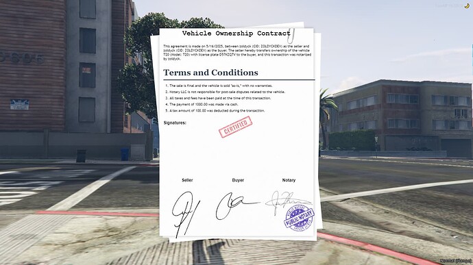 [PAID] Fivem Notary Job V2 [QBCore] thumbnail 7