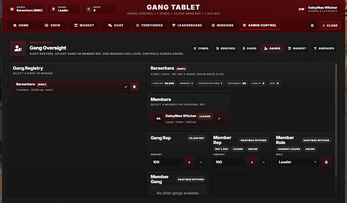 Advanced Gang System | QBCore, ESX, QBOX Compatible 3