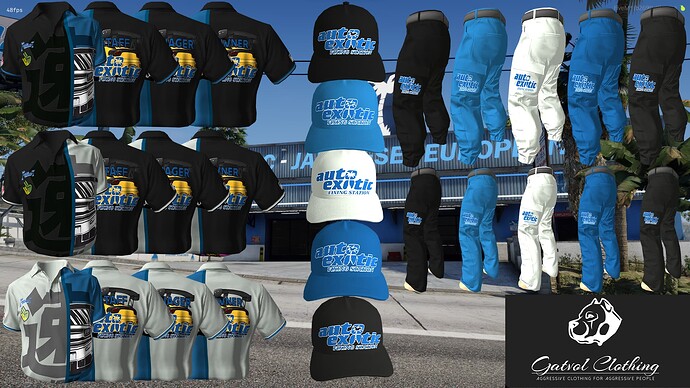 Auto Exotics Annis ZR-350 Uniform for male and female Thumbnail