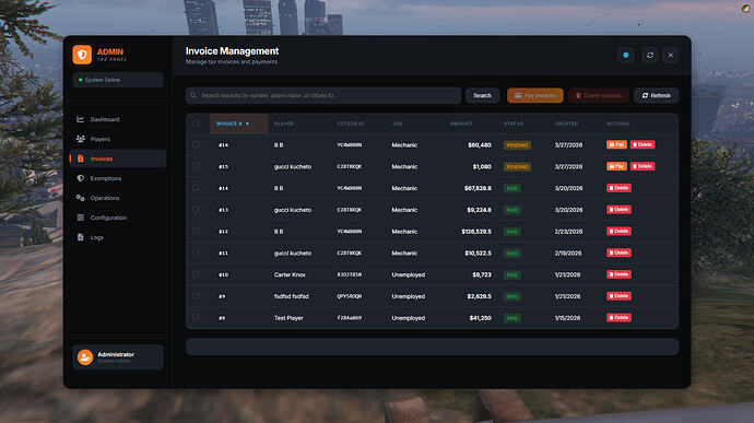 FiveM Taxes Resource (ESX, QBCore, QBOX) 2