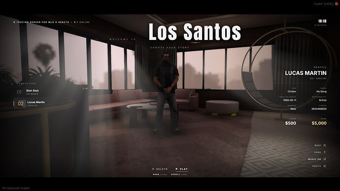 Character Selector (When Player doesn't own vehicle)